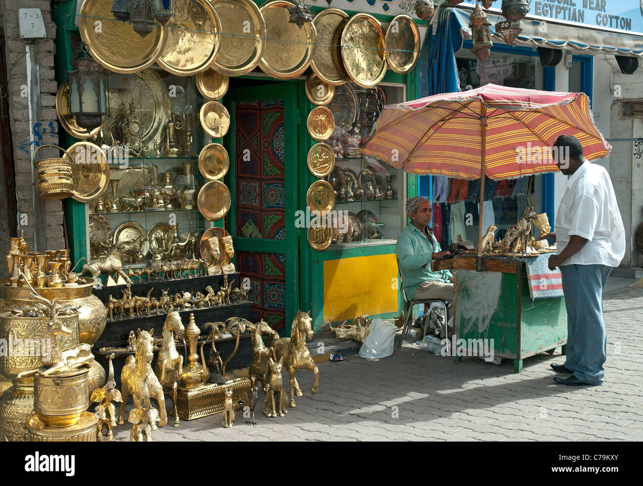 Souvenirs, Dahar Quartal, Hurghada, Rotes Meer, Ägypten Stockfoto