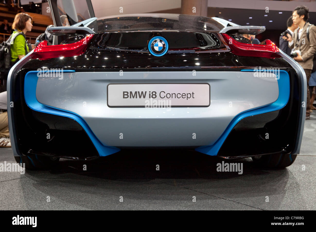 Neue BMW i8 Concept Elektroauto auf der IAA 2011 International Motor Show in Frankfurt Am Main, Deutschland Stockfoto