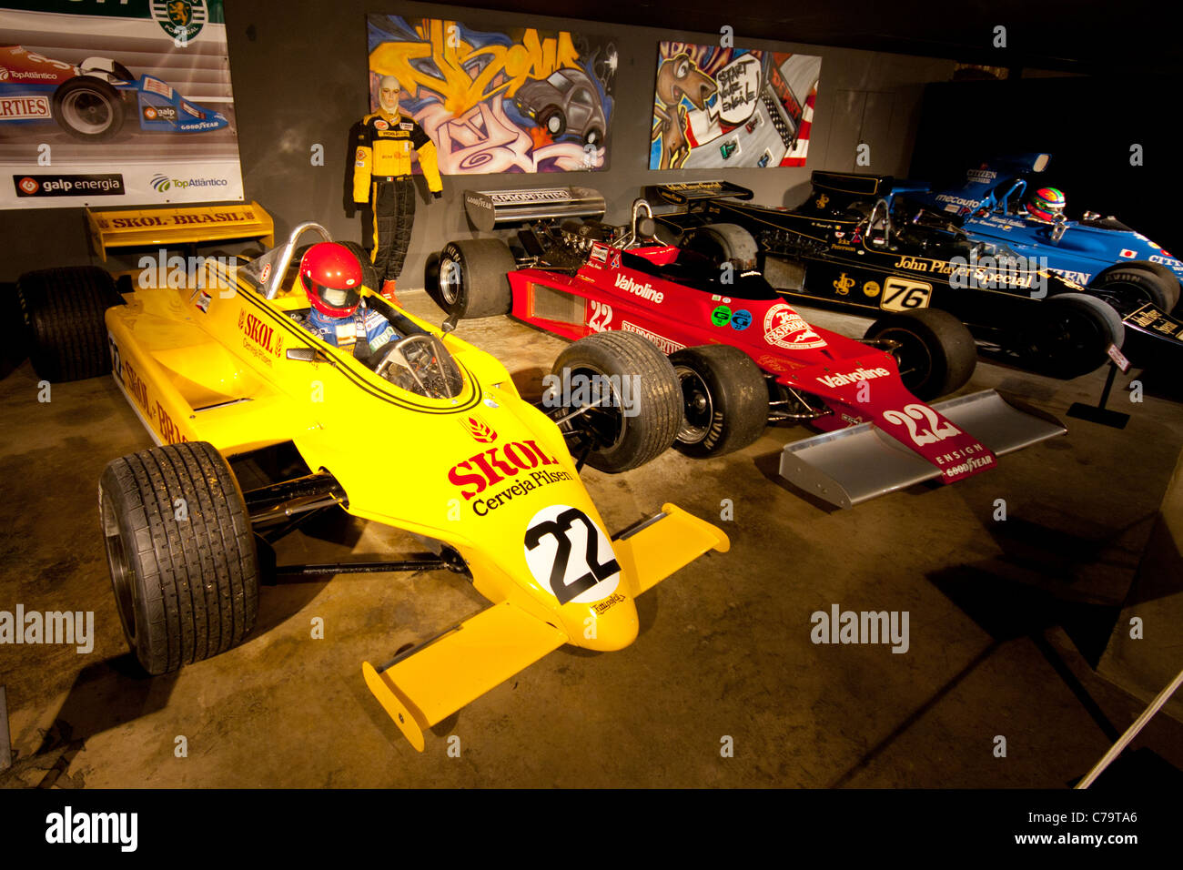Fittipaldi FD07 Formel1-Rennwagen von Keke Rosberg in Spa-Francorchamps-Museum Stockfoto