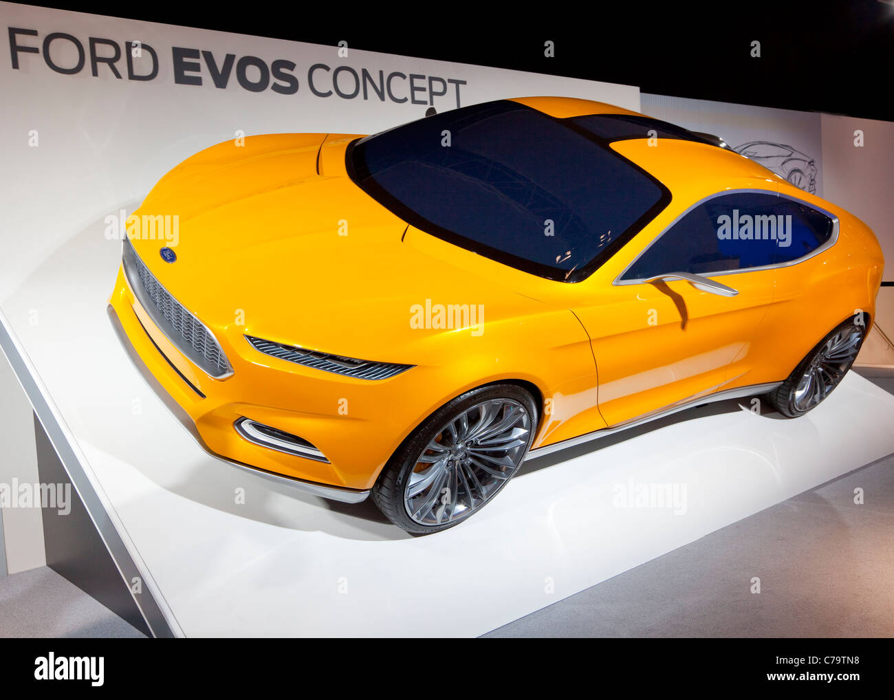 Neue Ford Evos Lightweight Electric Concept Car auf der IAA 2011 International Motor Show in Frankfurt Am Main, Deutschland Stockfoto