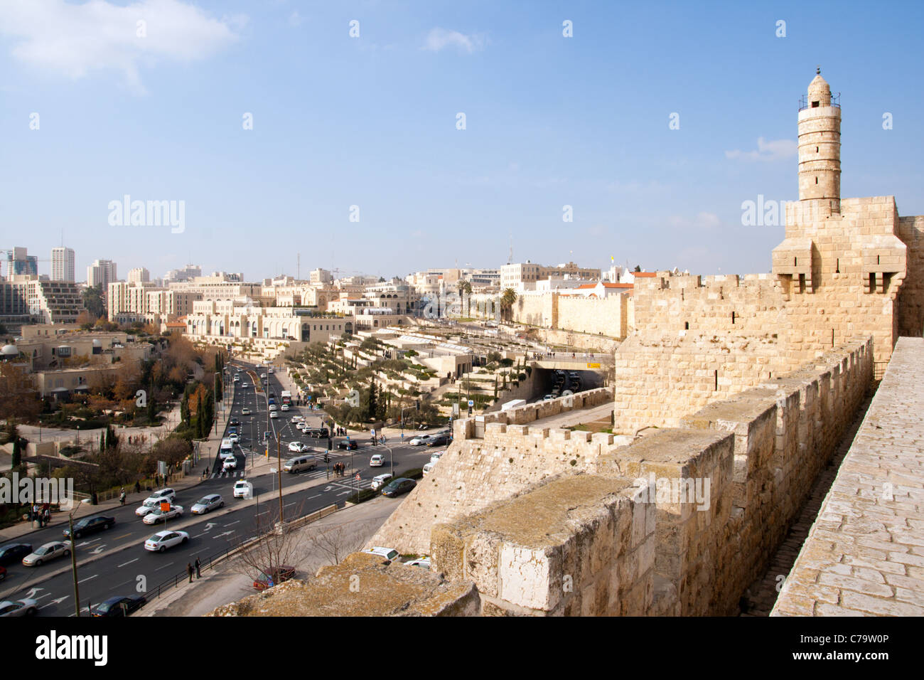 Turm Davids in Jerusalem, Israel Stockfoto