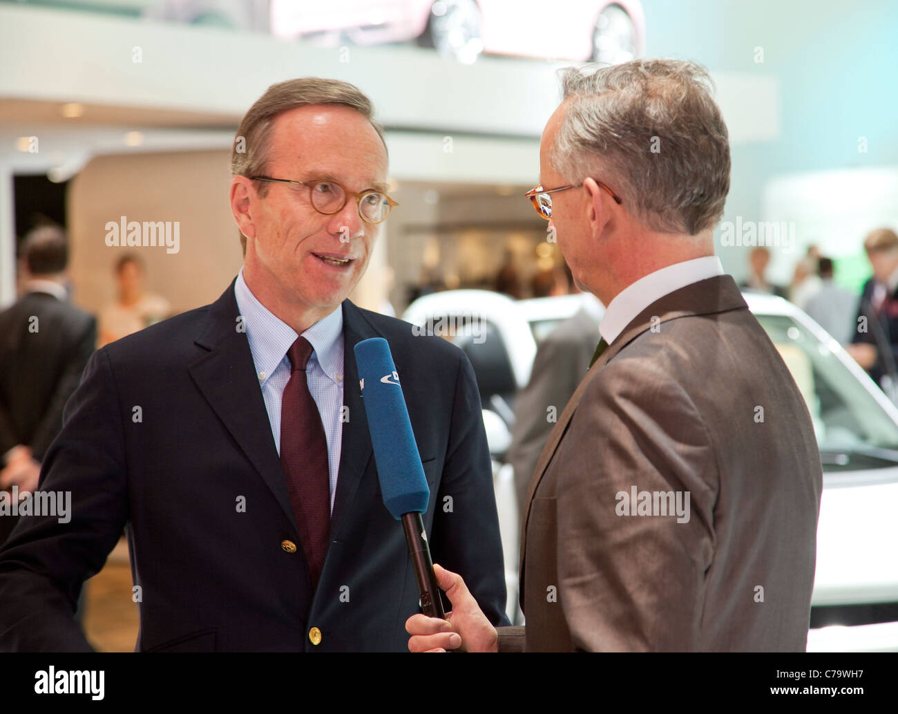 VDA-Chef Matthias Wissmann auf der IAA 2011 International Motor Show in Frankfurt Am Main, Deutschland Stockfoto