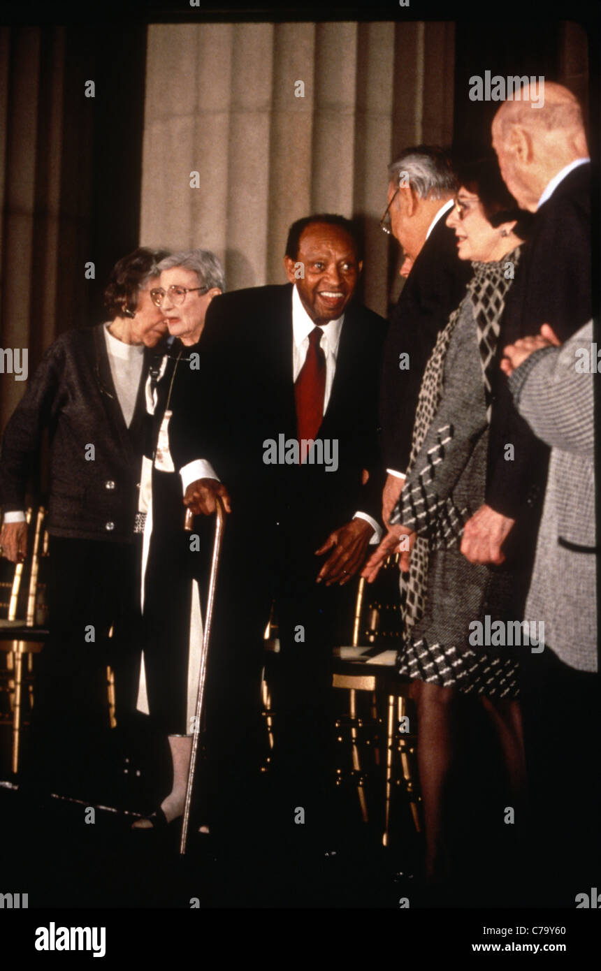 Jazz-Legende Lionel Hampton während die National Medal of Arts Award Zeremonie im Weißen Haus Stockfoto