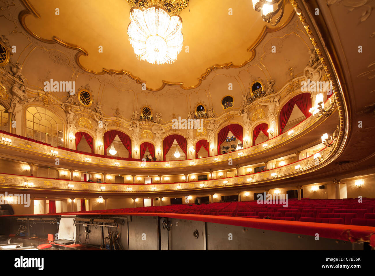 Aula der komischen Oper Berlin, Deutschland Stockfoto