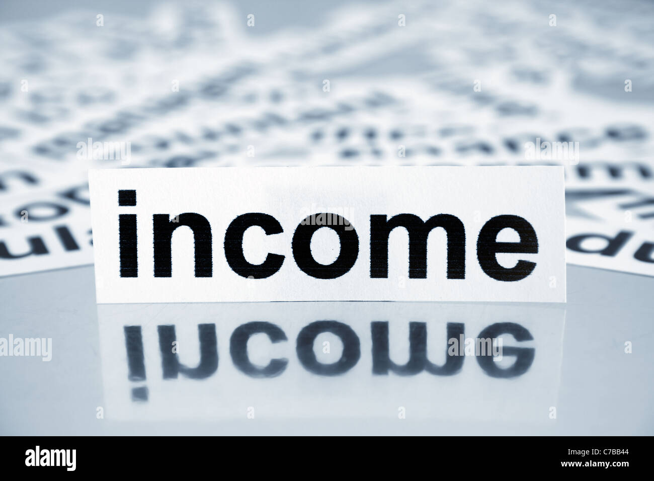 Einkommen Stockfoto