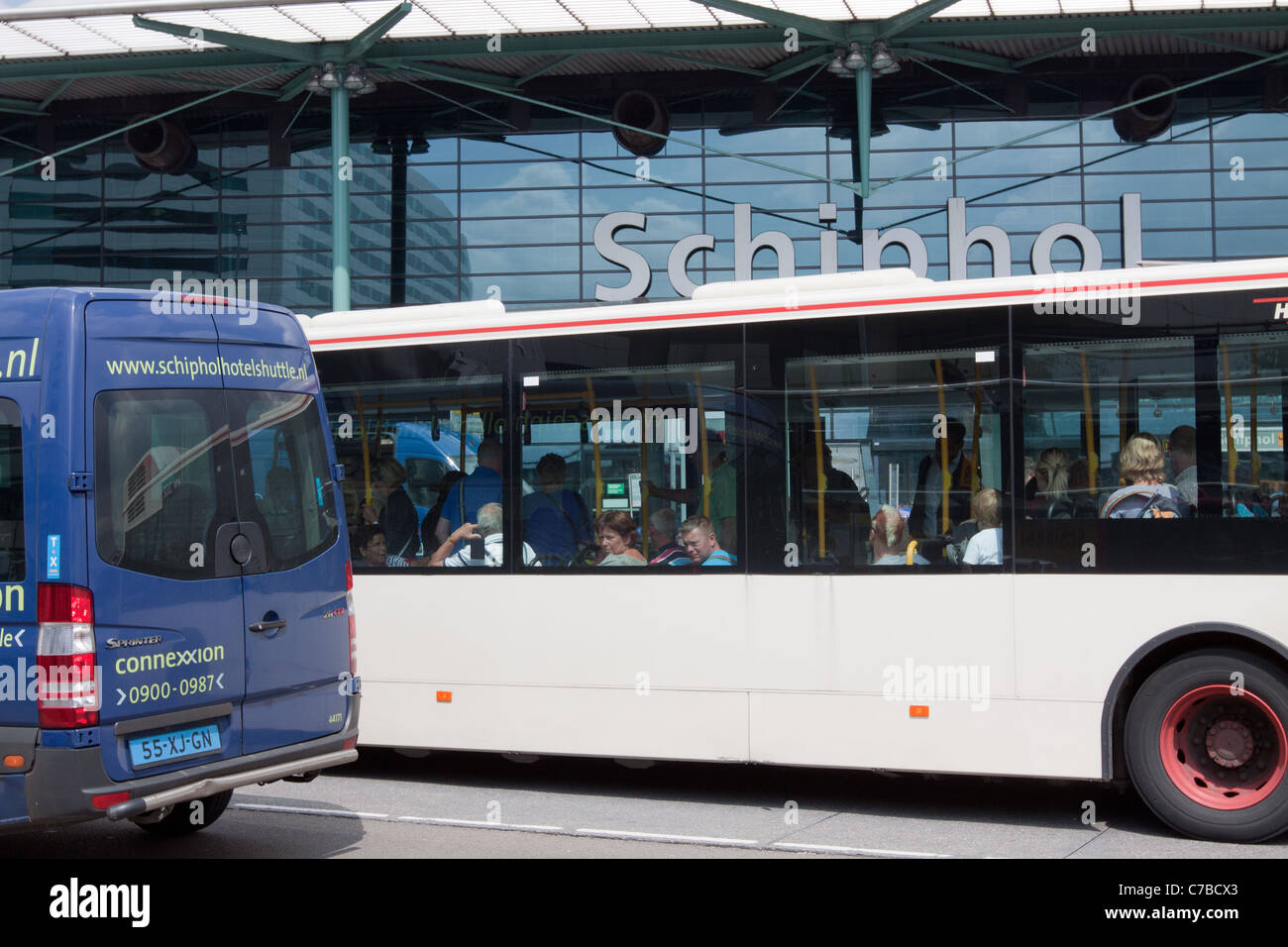 Schiphol Flughafen Amsterdam Stockfoto