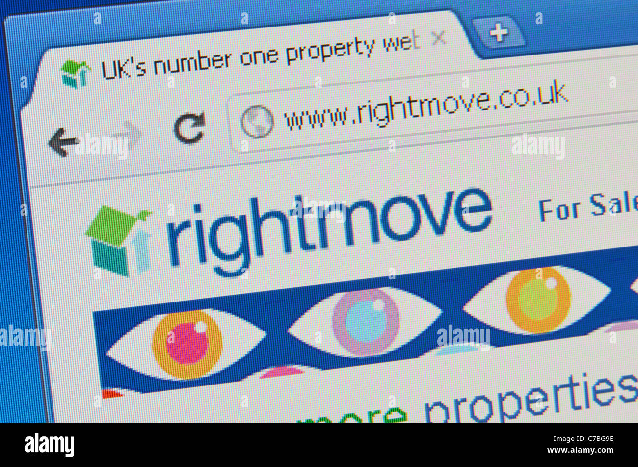 Rightmove Website screenshot Stockfoto Rightmove Website screenshot Stockfoto