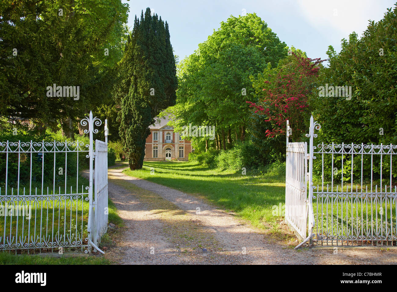 Abtei Saint Valery an der alten Stadt von Saint-Valery-Sur-Somme, Abt. Somme Picardie, Frankreich, Europa Stockfoto