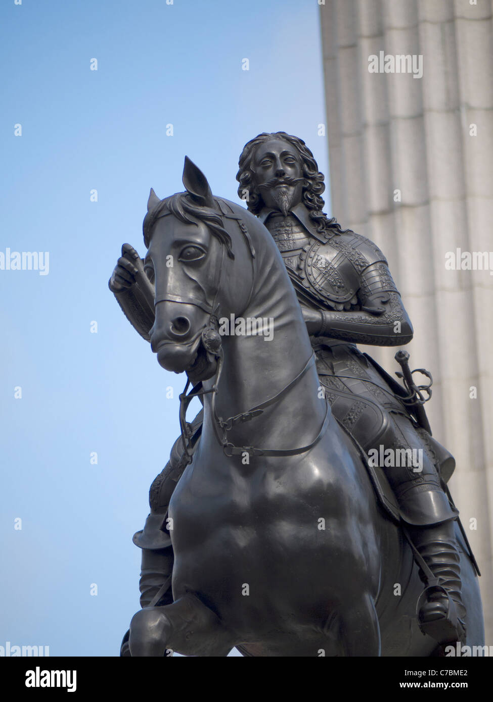 Statue von König Karl in London, die Hauptstadt von England Stockfoto