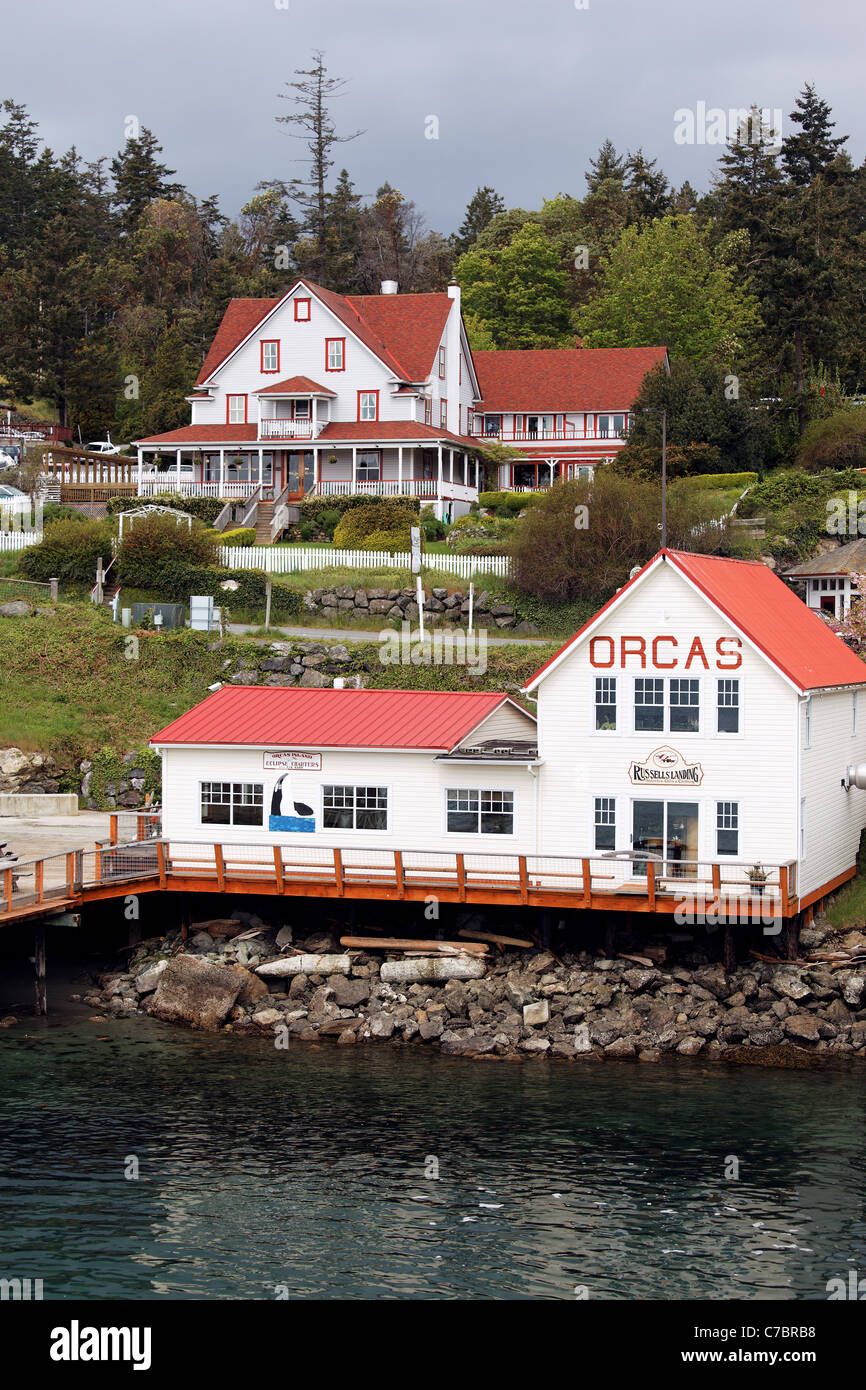Orcas Dorf, Orcas Island, San Juan Islands, Washington, USA Stockfoto