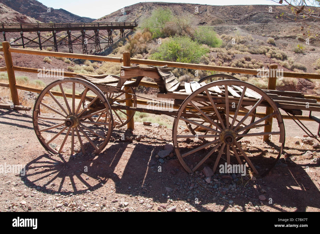 Calico Ghost verlassene Minenstadt, Yermo, San Bernardino County, Kalifornien, USA Stockfoto