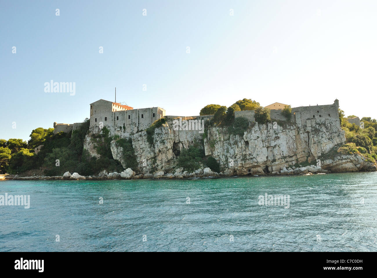 der Mann mit der eisernen Maske, Film-Gefängnis Sainte-Marguerite, Frankreich Stockfoto