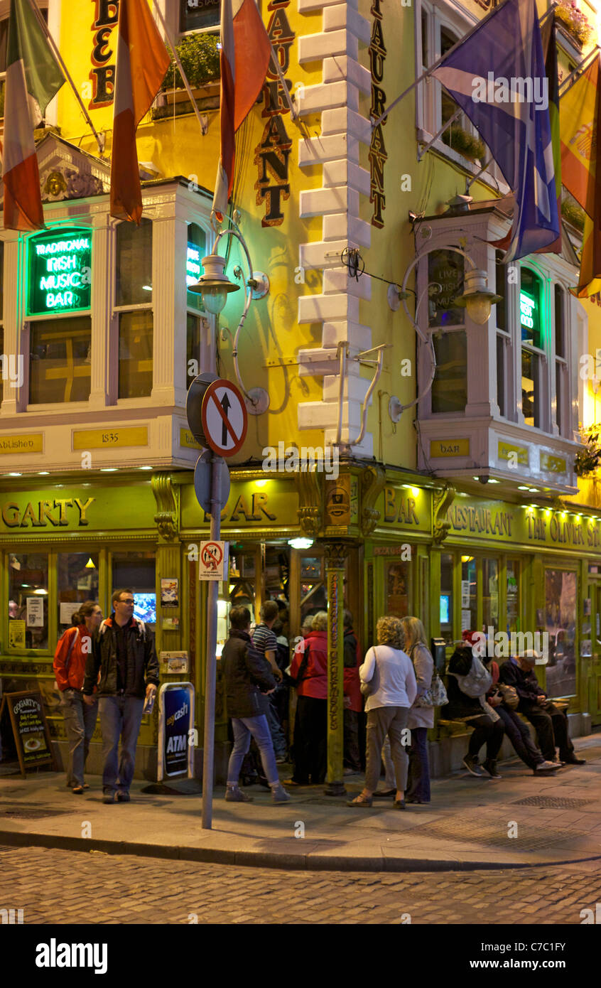 Die Oliver St John Gogarty Bar in Temple Bar, Dublin Stockfoto