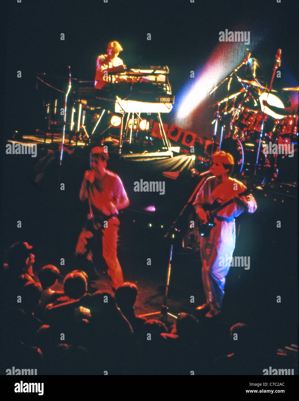 SIMPLE MINDS-UK-pop-Gruppe im Jahr 1984 Stockfoto