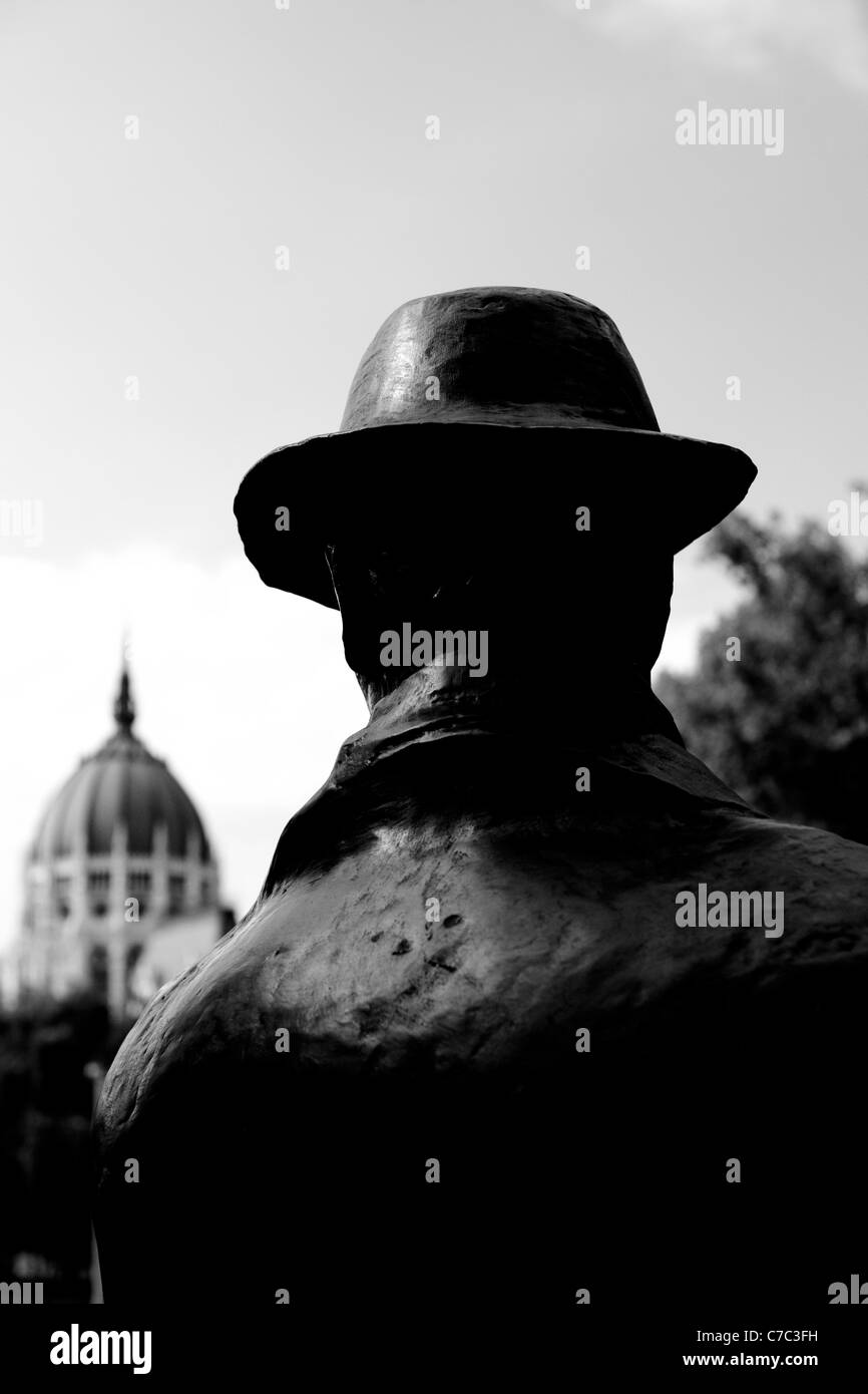 Statue von Imre Nagy, Budapest Stockfoto