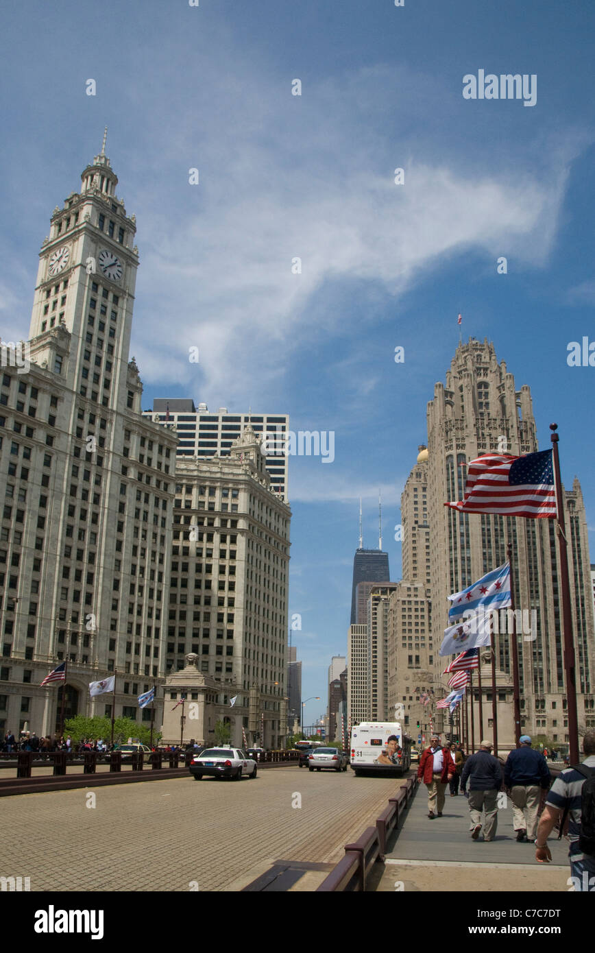 Michigan Avenue, Chicago, Illinois, USA Stockfoto