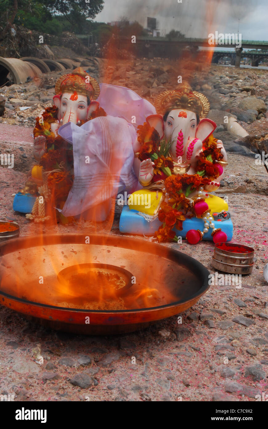 Ganesh festival Stockfoto