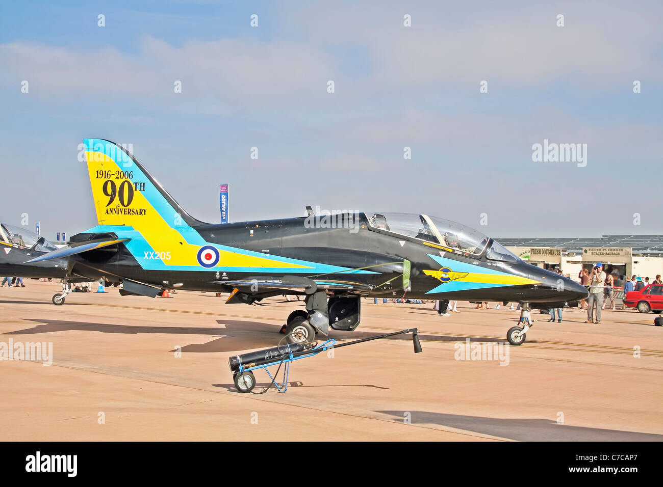 BAe Systems Hawk XX205 auf dem Display Royal International Air Tattoo Stockfoto