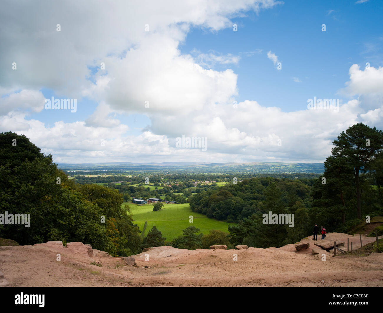 Stürmische Punkt, Alderly Edge, Cheshire (Greater Manchester) England, Vereinigtes Königreich Stockfoto