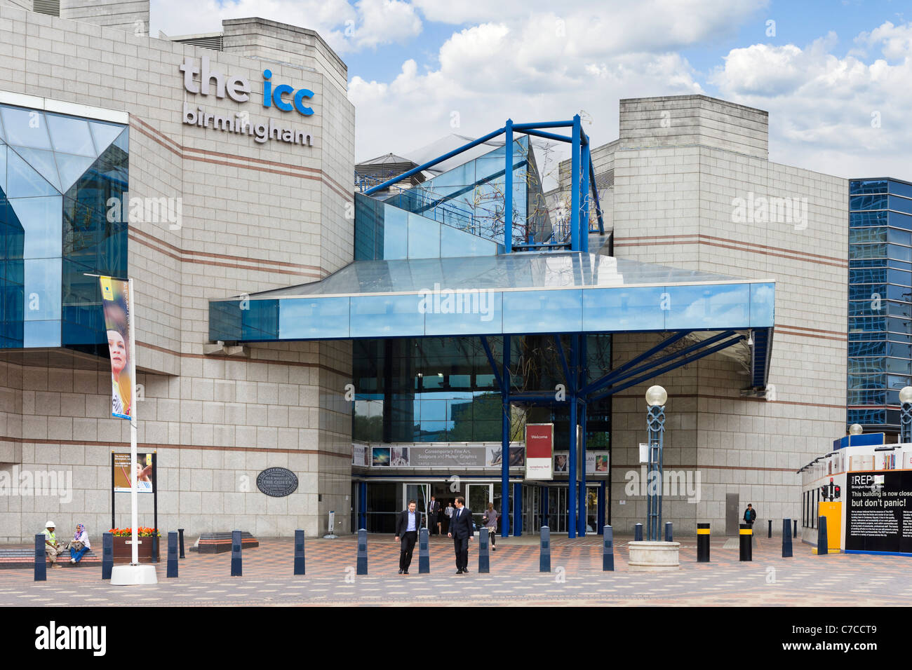 Eingang in die ICC-Birmingham seitens der Broad Street, Birmingham, West Midlands, England, UK Stockfoto
