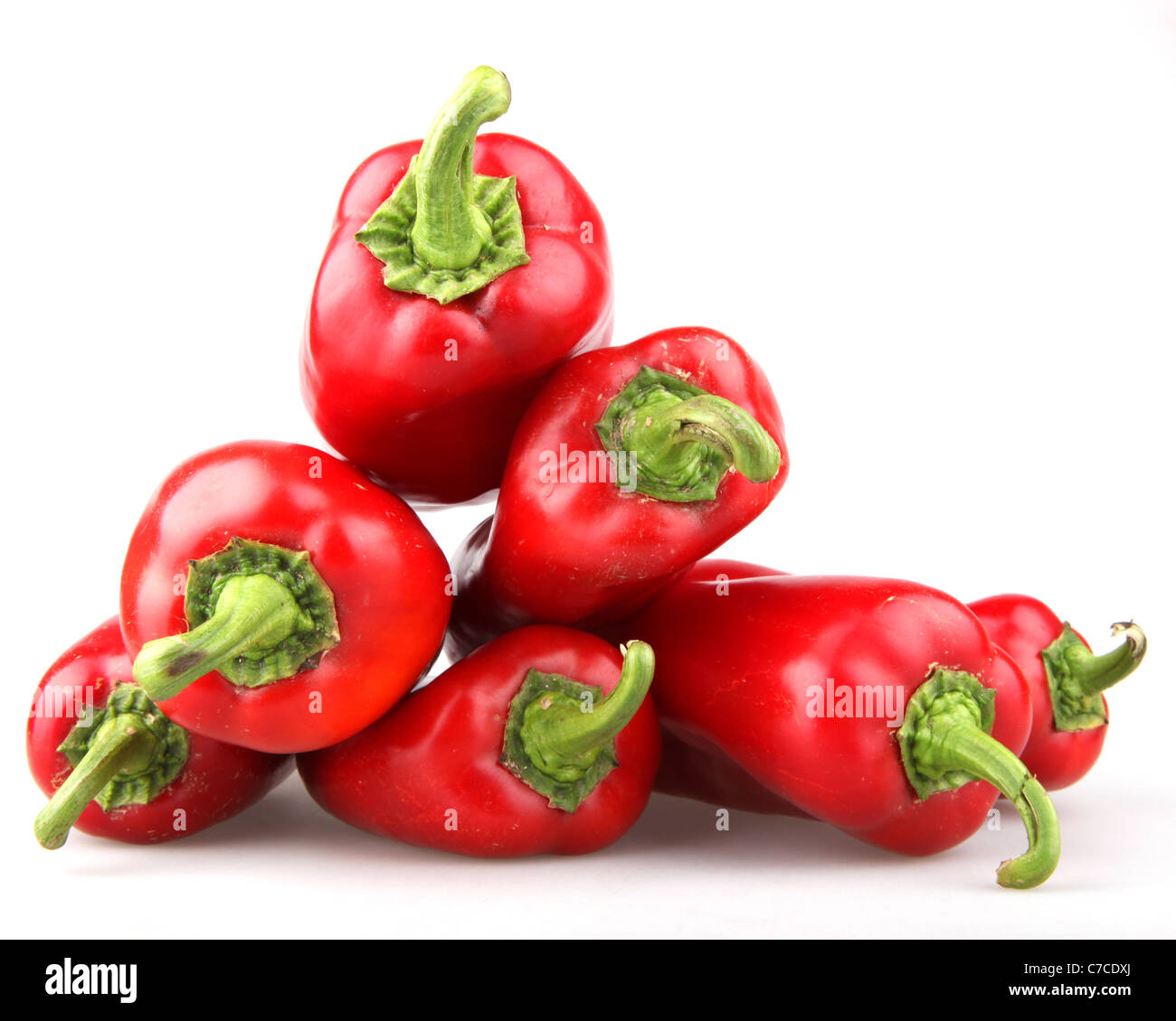 Rote Chilischoten Stockfoto