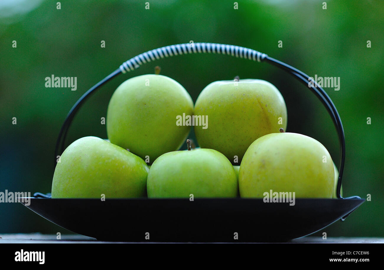Goldene Äpfel Stockfoto