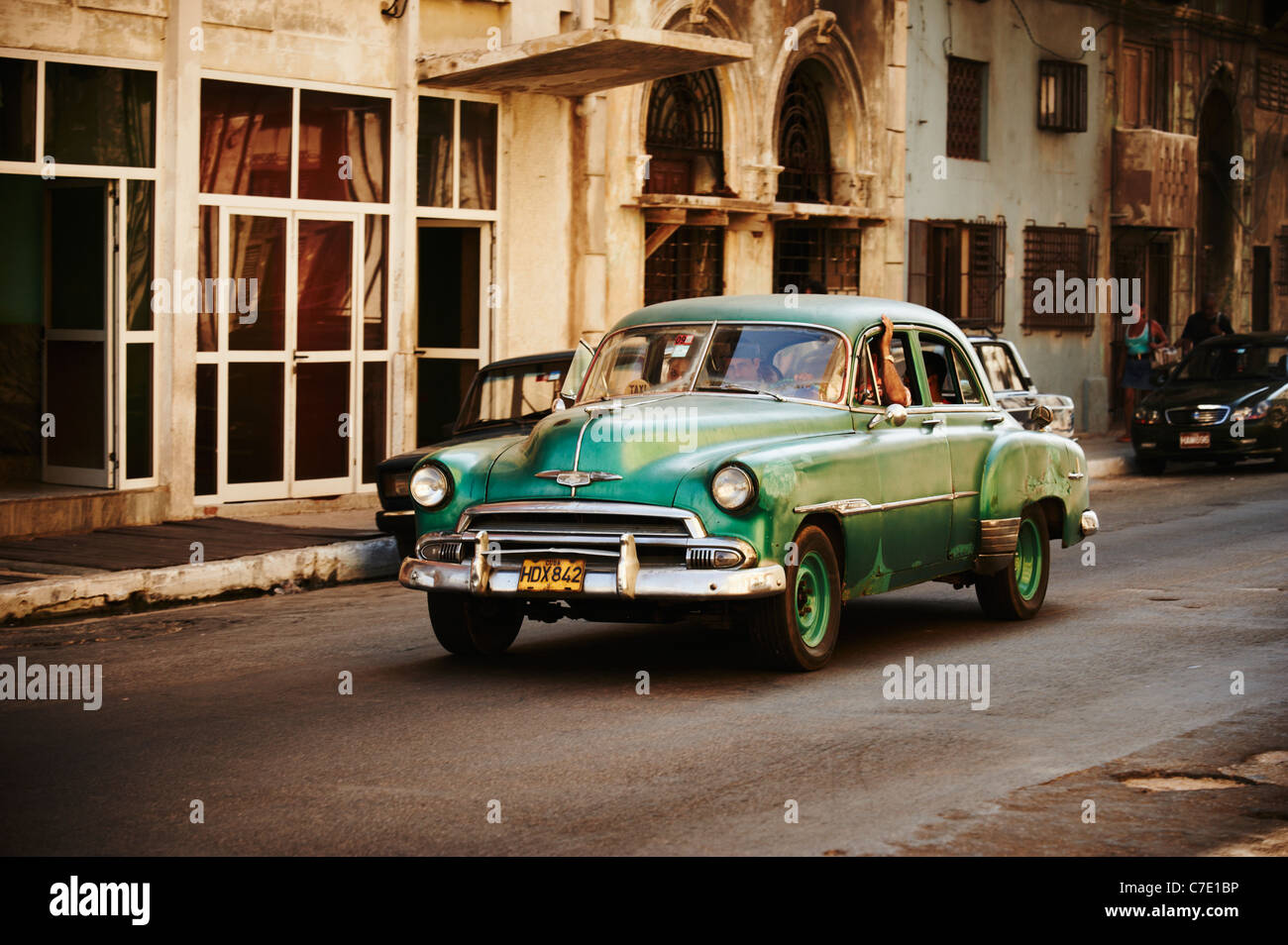 Street Scene Havanna Kuba Stockfoto