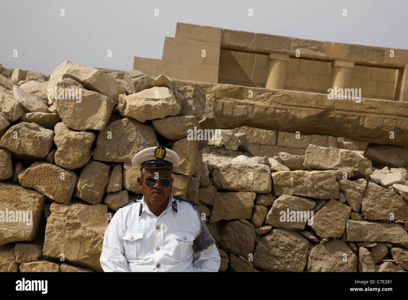 Das alte Denkmal Bewachung Stockfoto