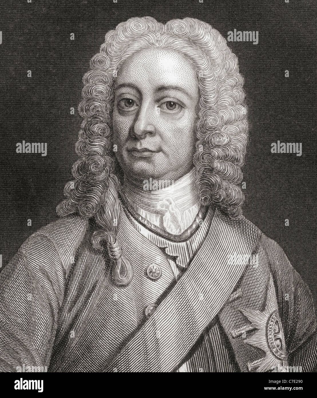 George II, 1683-1760. König von Großbritannien und Irland. Stockfoto