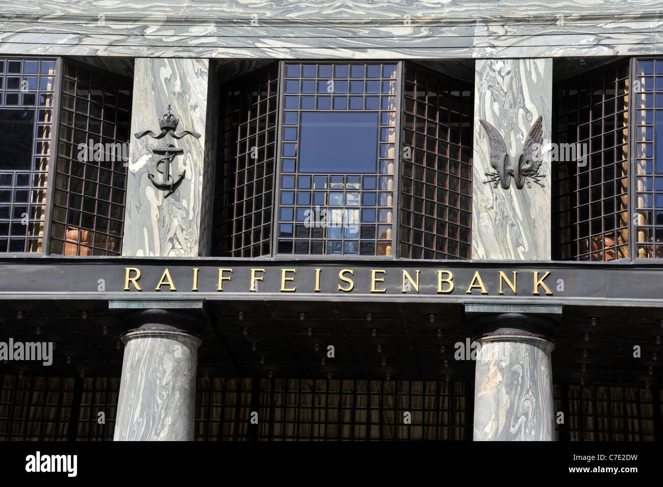 Raiffeisenbank, Wien, Österreich Stockfoto