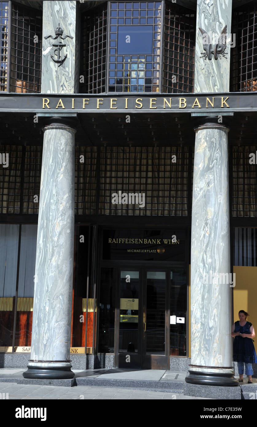 Raiffeisenbank, Wien, Österreich Stockfoto