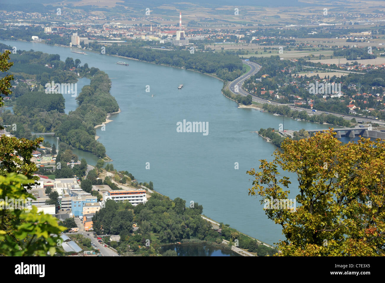 Fluss Donau, Österreich. Stockfoto