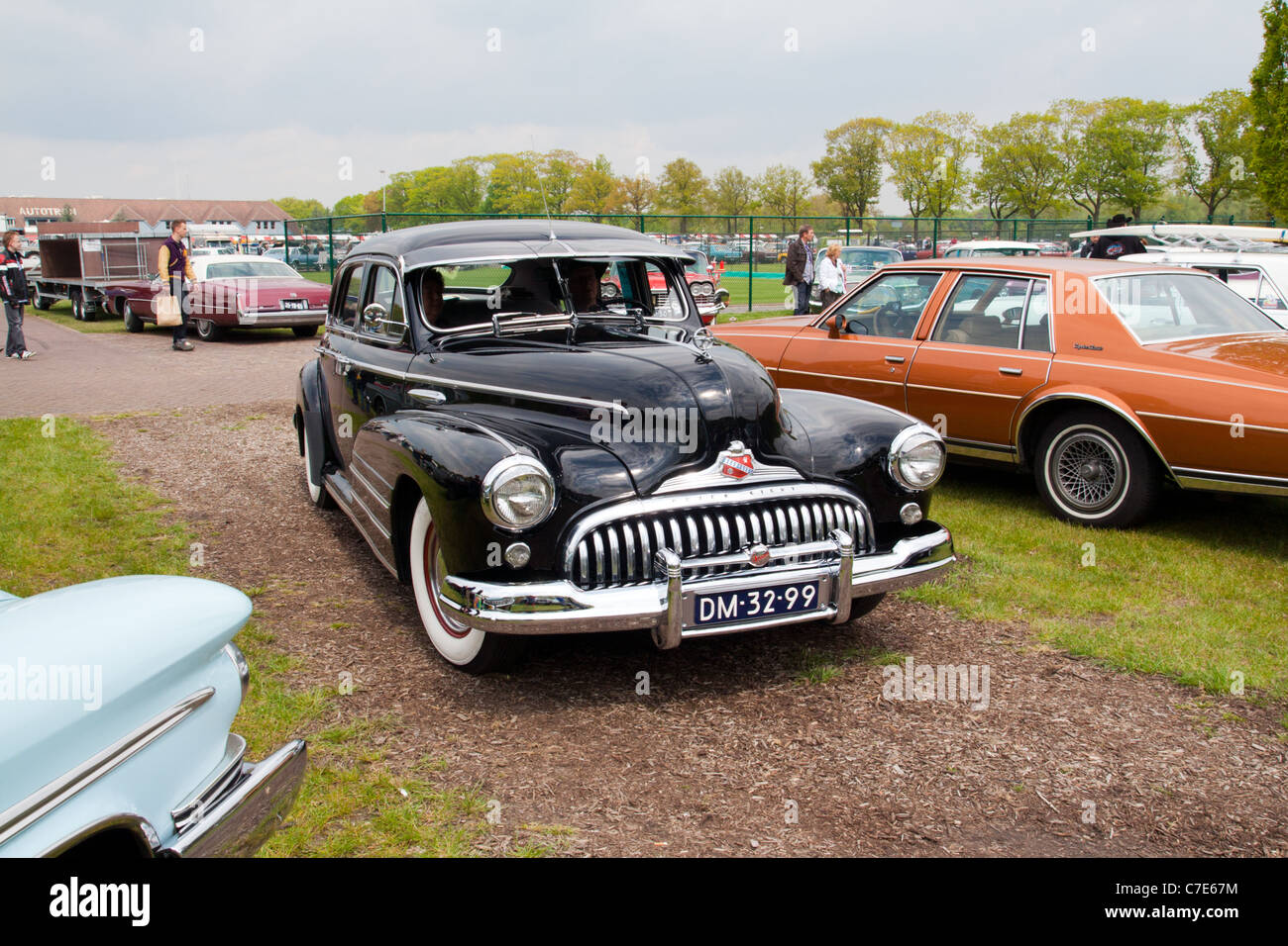 Klassische schwarze Buick acht 1949 Stockfoto