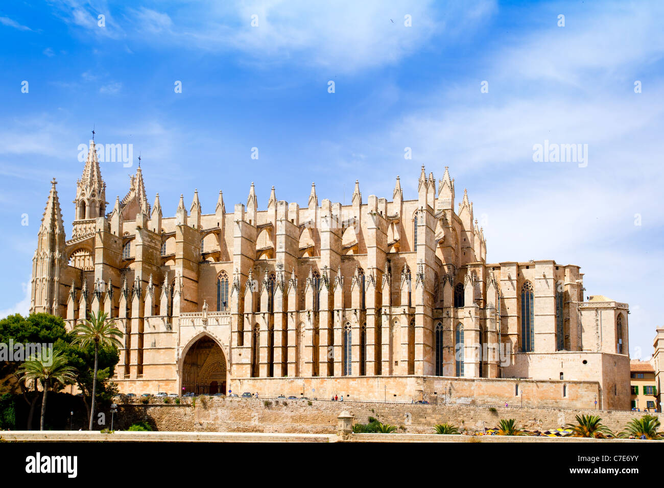 Kathedrale von Mallorca La Seu von Palma De Mallorca in Spanien Balearische Inseln Stockfoto