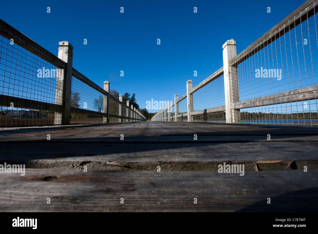 Brücke im Lough Erne Resort Gold & Spa, Enniskillen - Nordirland Stockfoto