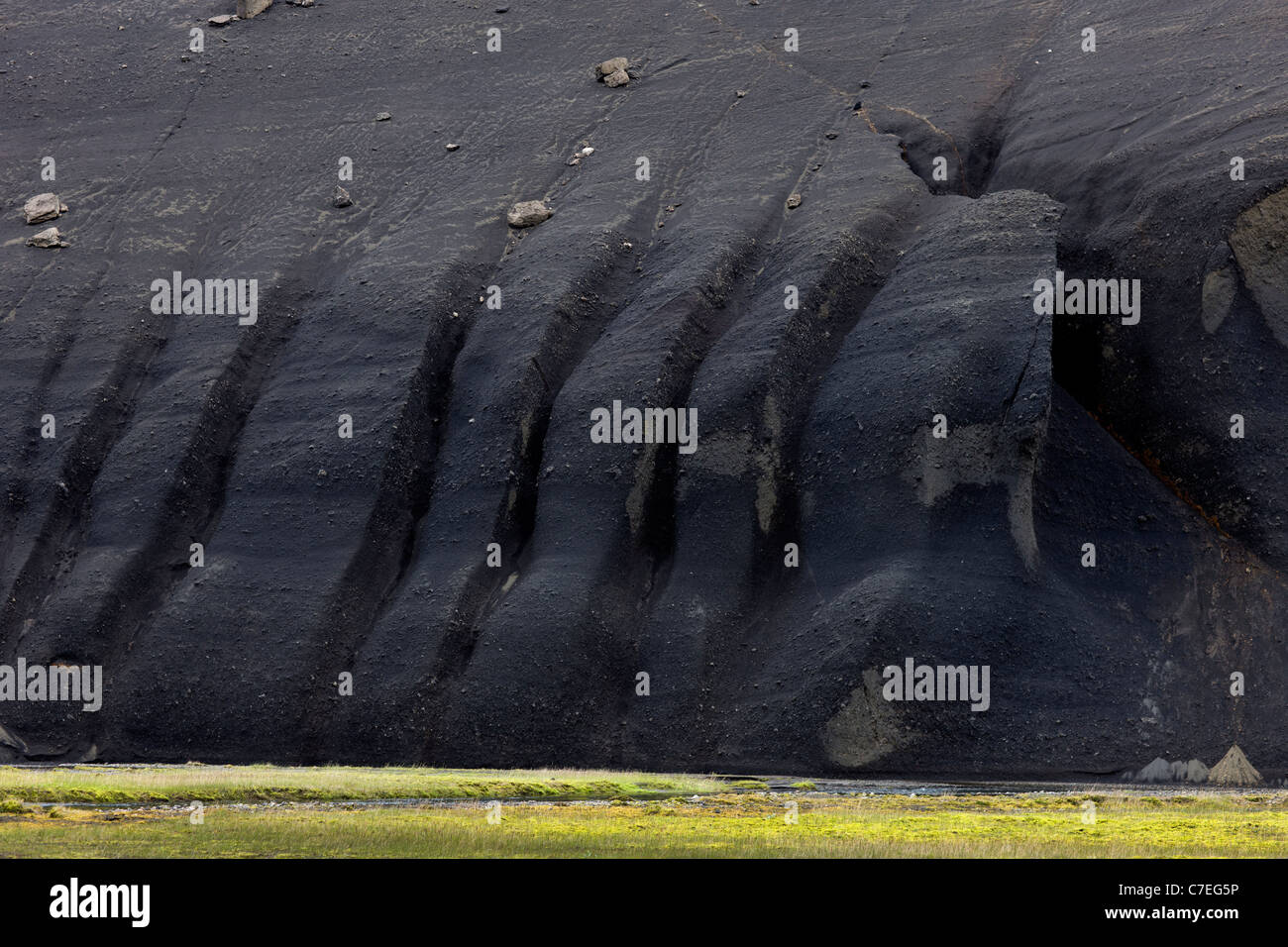 Bergen auf Fjallabaksleid Nyrdri, Hochland von Island Stockfoto