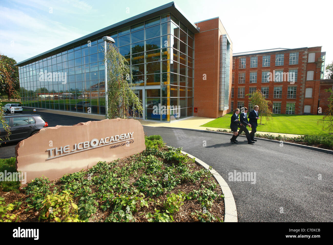 Der neue JCB Academy in Rocester die heute 09.02.2010 eröffnet. Foto von Fabio De Paola Stockfoto