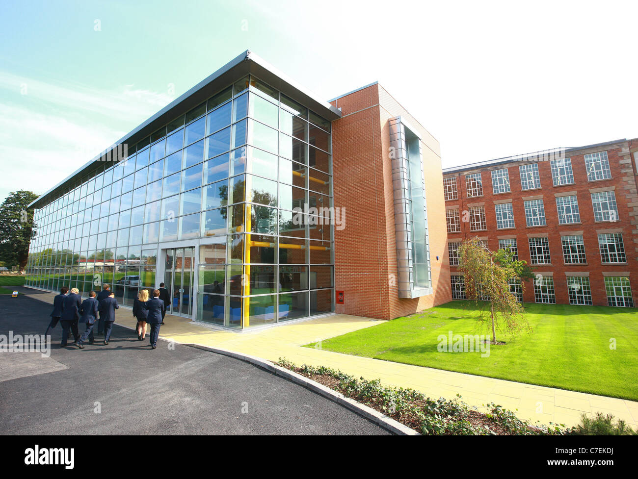 Der neue JCB Academy in Rocester die heute 09.02.2010 eröffnet. Foto von Fabio De Paola Stockfoto