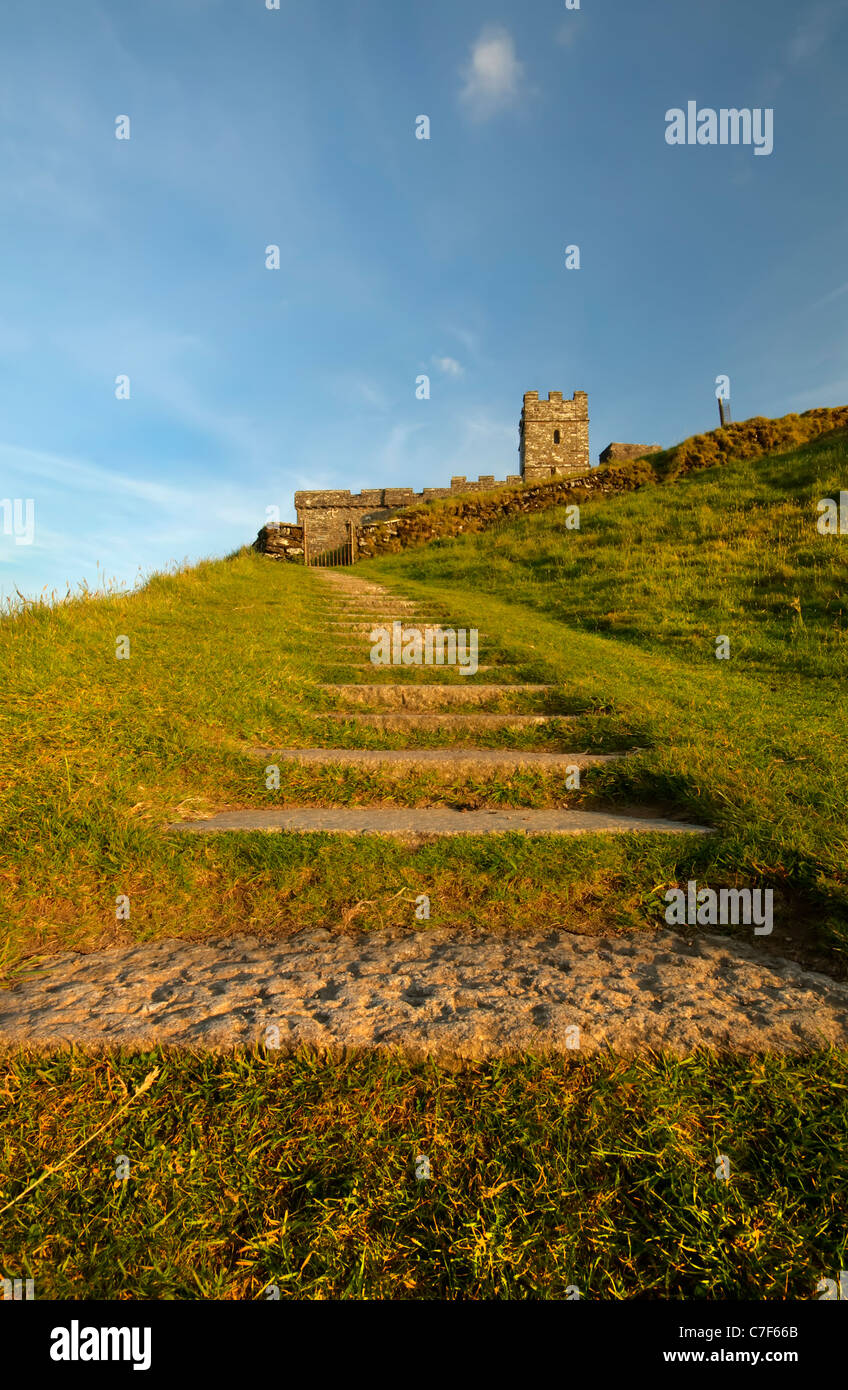 Brentor Kirche Stockfoto