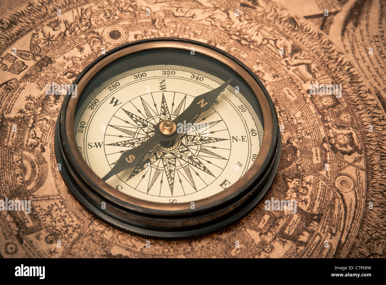 Antiker kompass -Fotos und -Bildmaterial in hoher Auflösung – Alamy