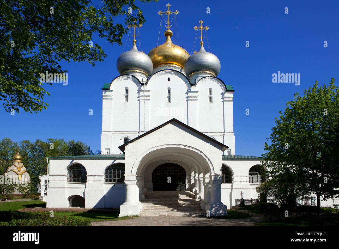 Kathedrale unserer Dame von Smolensk auf dem Nowodewitschi-Kloster in Moskau, Russland Stockfoto
