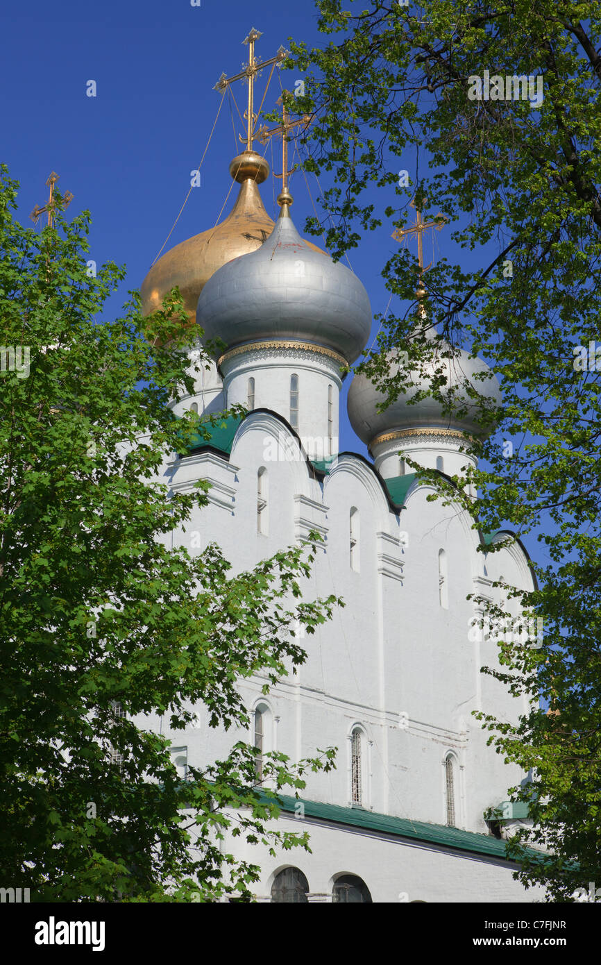 Kathedrale unserer Dame von Smolensk auf dem Nowodewitschi-Kloster in Moskau, Russland Stockfoto