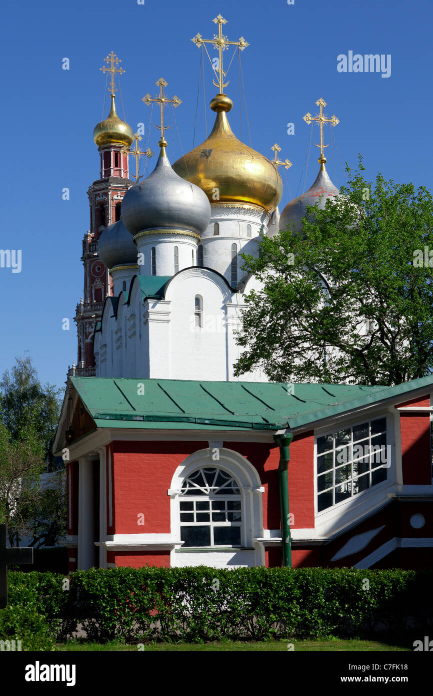 Kathedrale unserer Dame von Smolensk auf dem Nowodewitschi-Kloster in Moskau, Russland Stockfoto