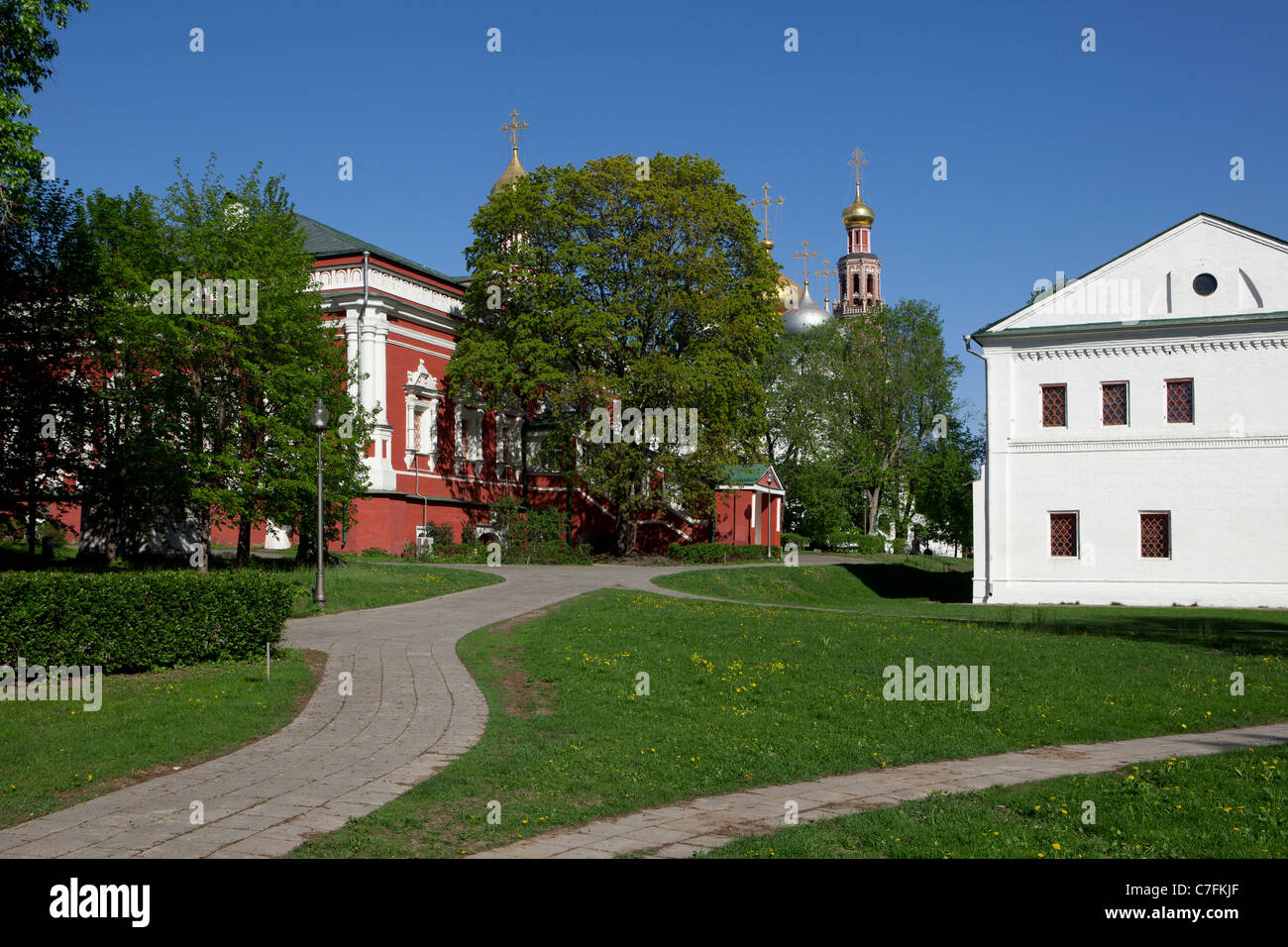 Kathedrale unserer Dame von Smolensk auf dem Nowodewitschi-Kloster in Moskau, Russland Stockfoto