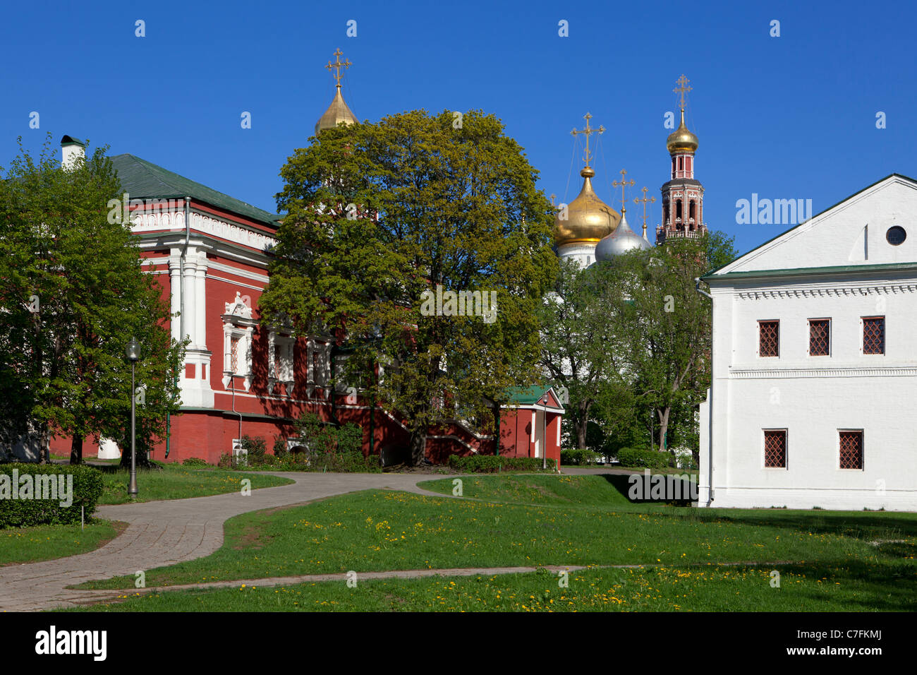 Kathedrale unserer Dame von Smolensk auf dem Nowodewitschi-Kloster in Moskau, Russland Stockfoto