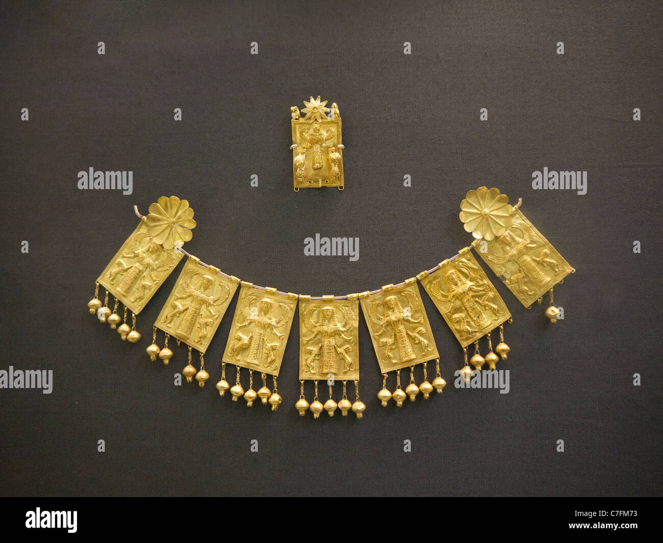 Römische Schmuck im British Museum in London England Stockfotografie - Alamy