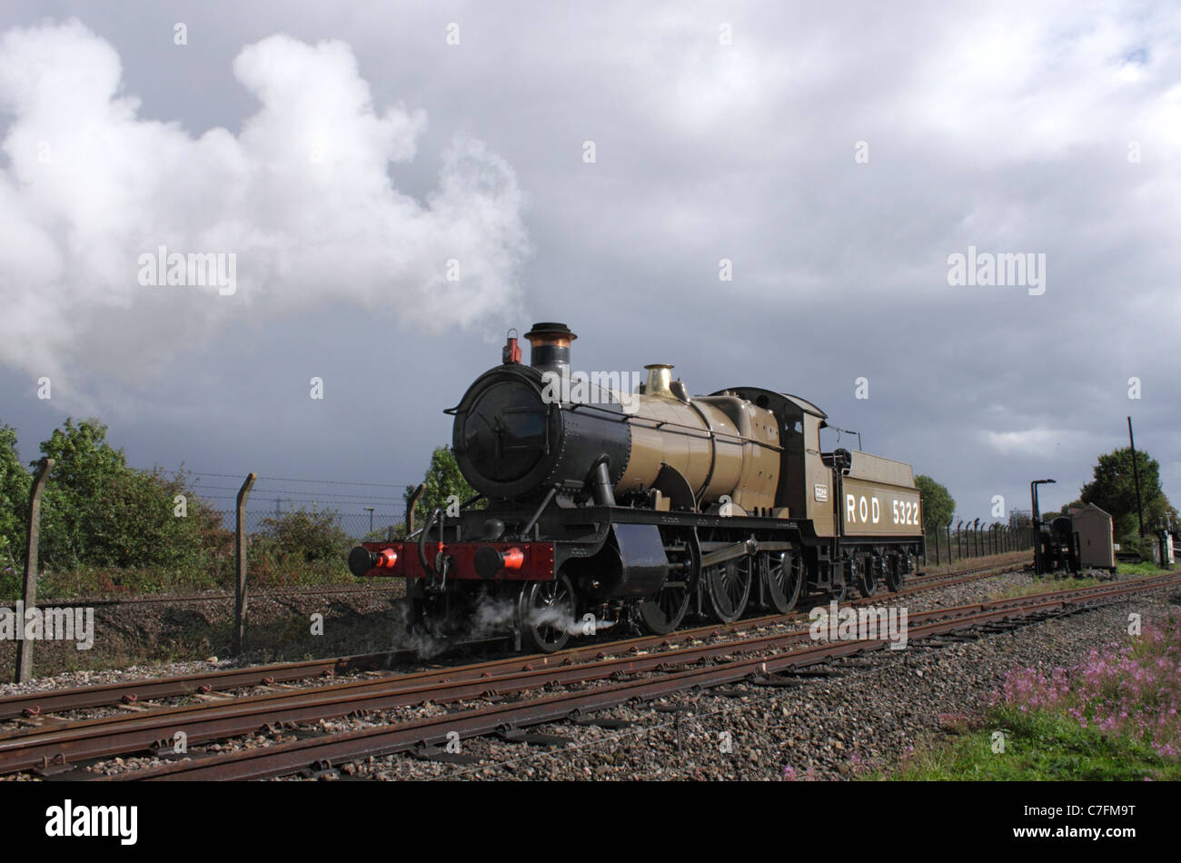 43XX Mogul Dampflok in Didcot Railway Mitte September 2011 Stockfoto