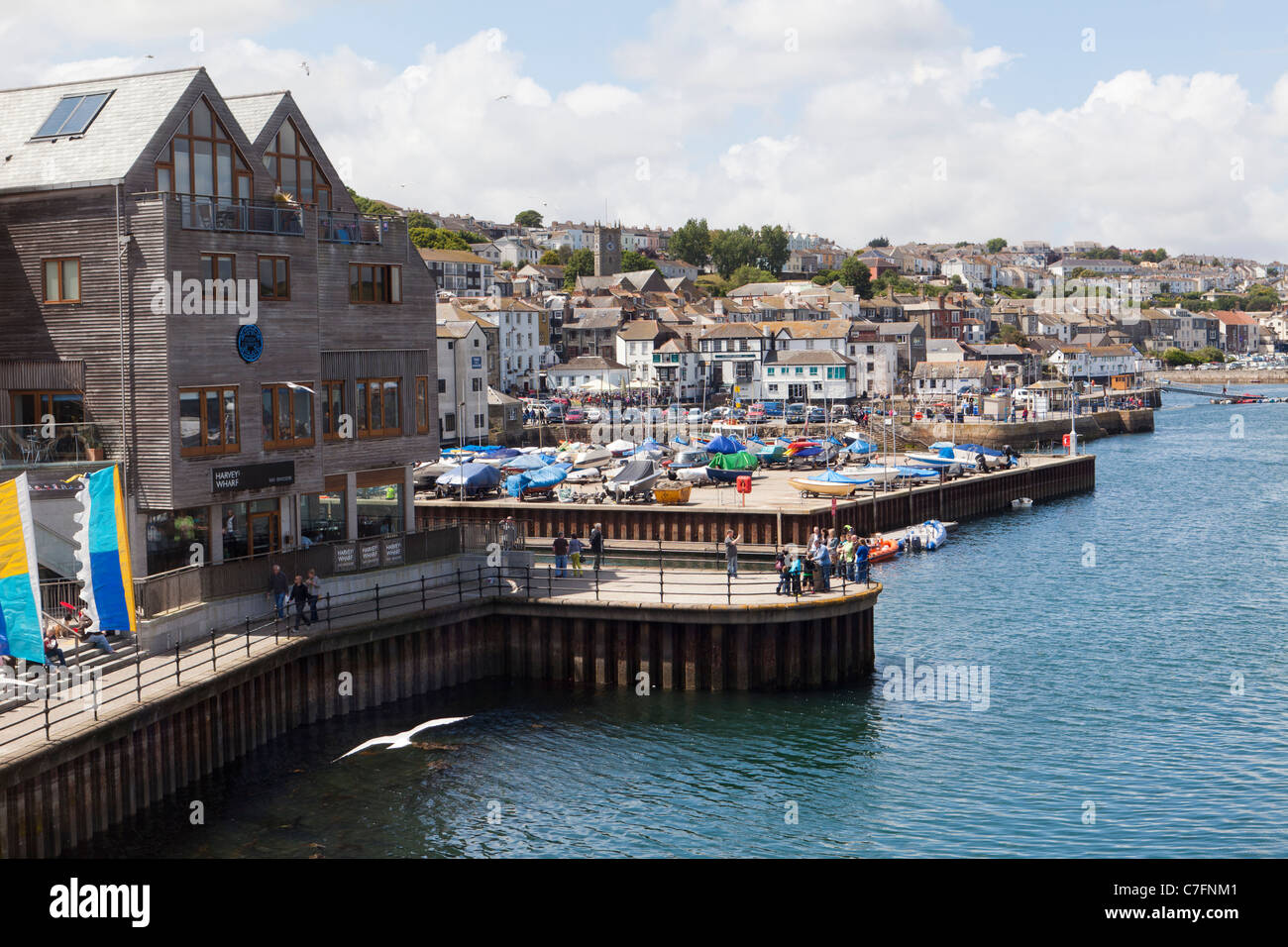 Harvey's Wharf in Falmouth, Cornwall, Großbritannien Stockfoto