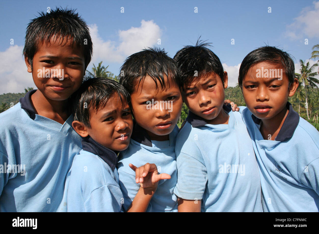 Indonesische Schule Jungs Stockfoto