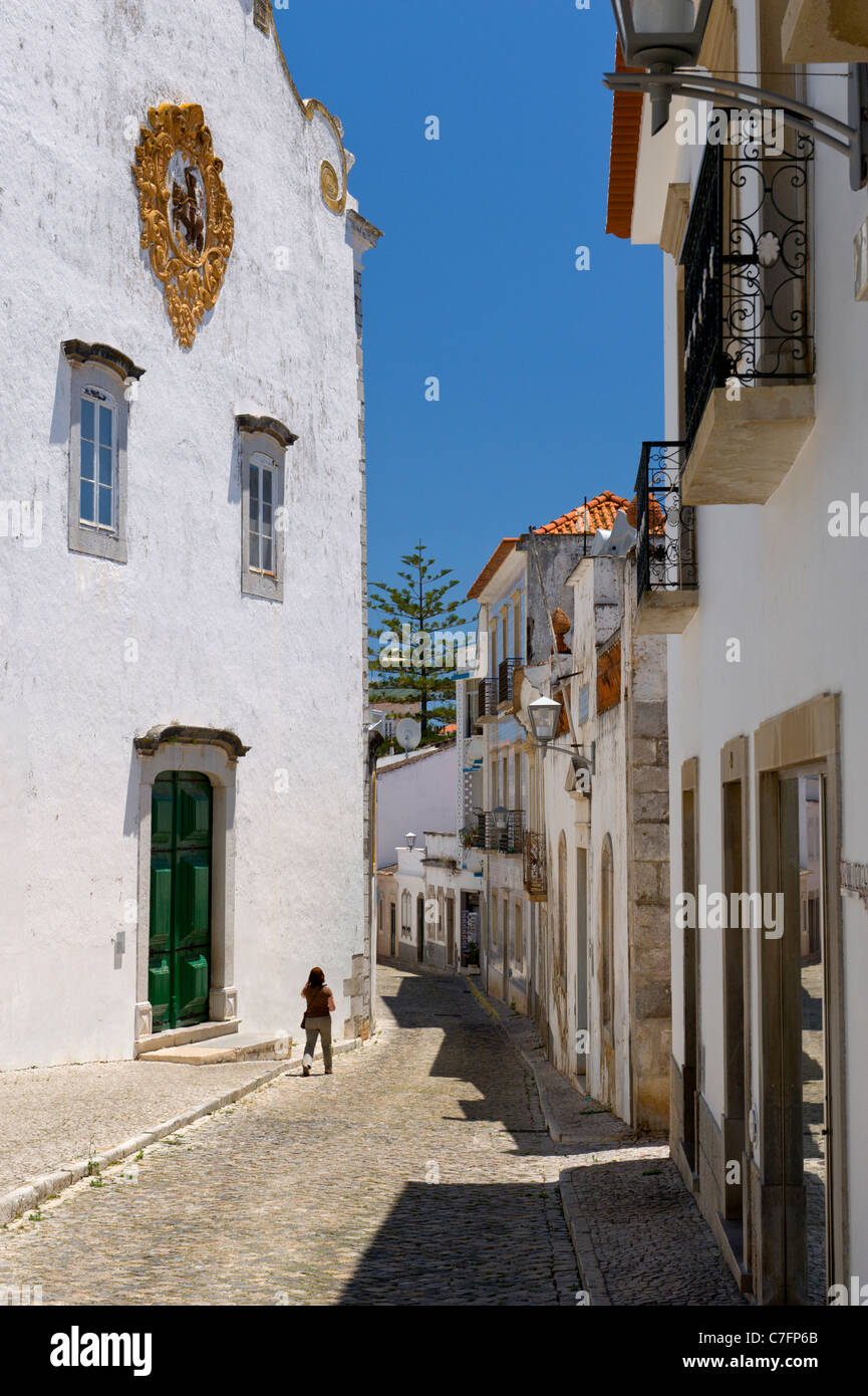 Portugal, Easterrn Algarve Tavira Straßenszene Stockfoto